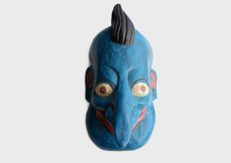 Wooden Joker Wall Hanging Decor Mask - nepacrafts
