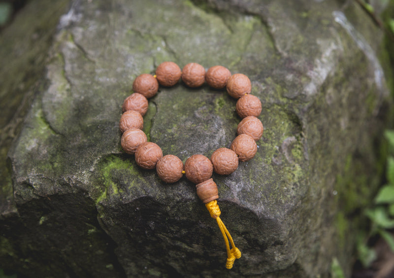 Natural Bodhi Seed Wrist Mala - nepacrafts