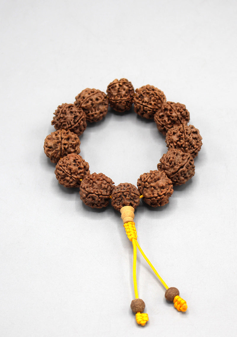 Shiva Rudraksha Large Beads Wrist Mala
