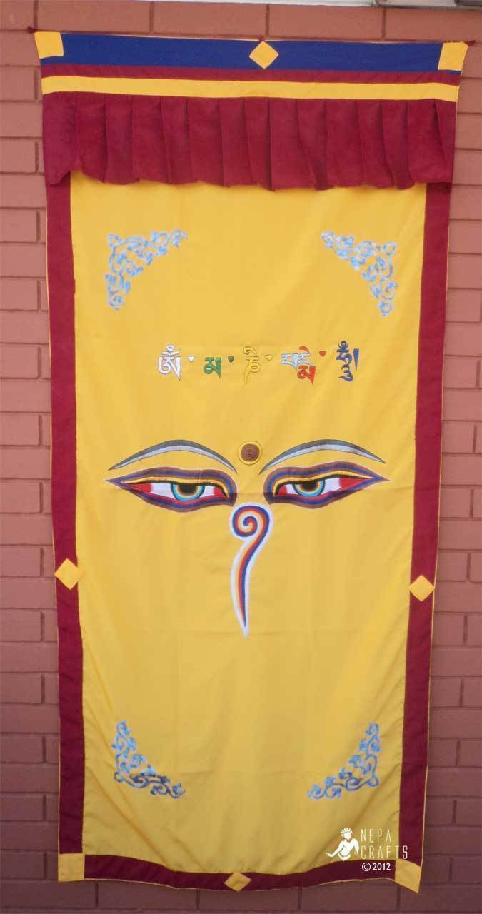 Buddha Eyes Cotton Door Curtains