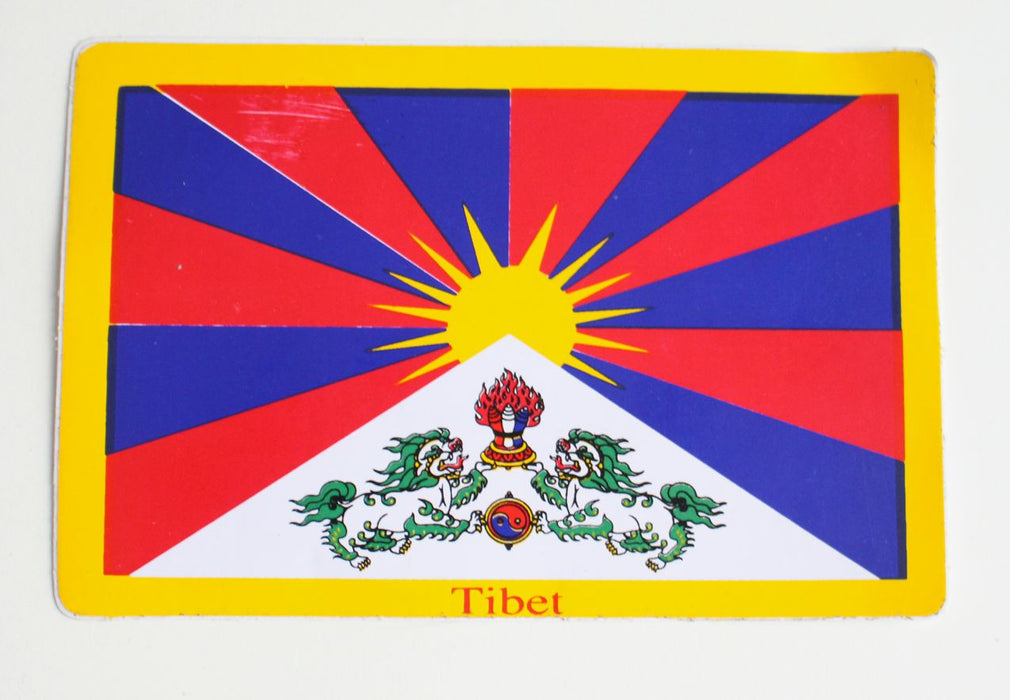 Tibet Flag Sticker - nepacrafts