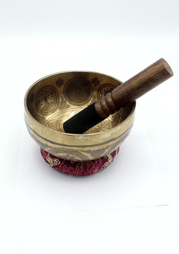 Seven Chakra Fine Arts  Om Etched Singing Bowl- 6 inch