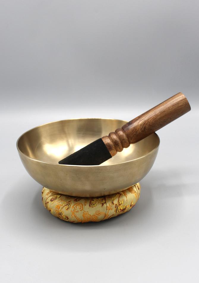 Tibetan Healing Zen Singing Bowl 6.8"/17cm with Cushion and Mallet Note # E