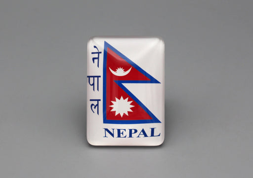 Nepalese Flag Rectangle Glass Fridge Magnet - nepacrafts