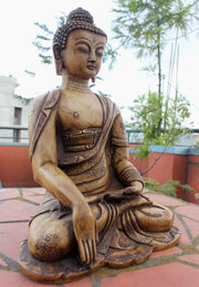 Shakyamuni Buddha Resin Statue 10 Inch High - nepacrafts
