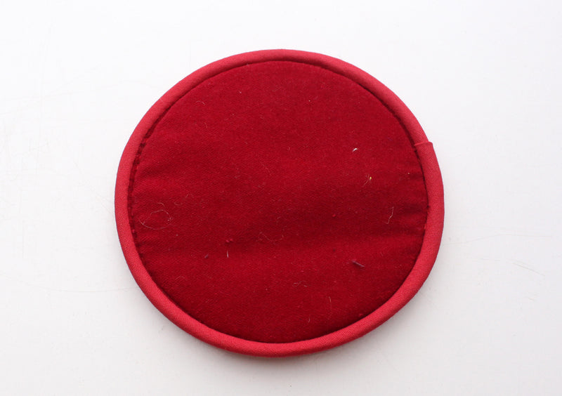 Hindu Om Embroidered Round and Light Weight Singing Bowl Cushion - nepacrafts
