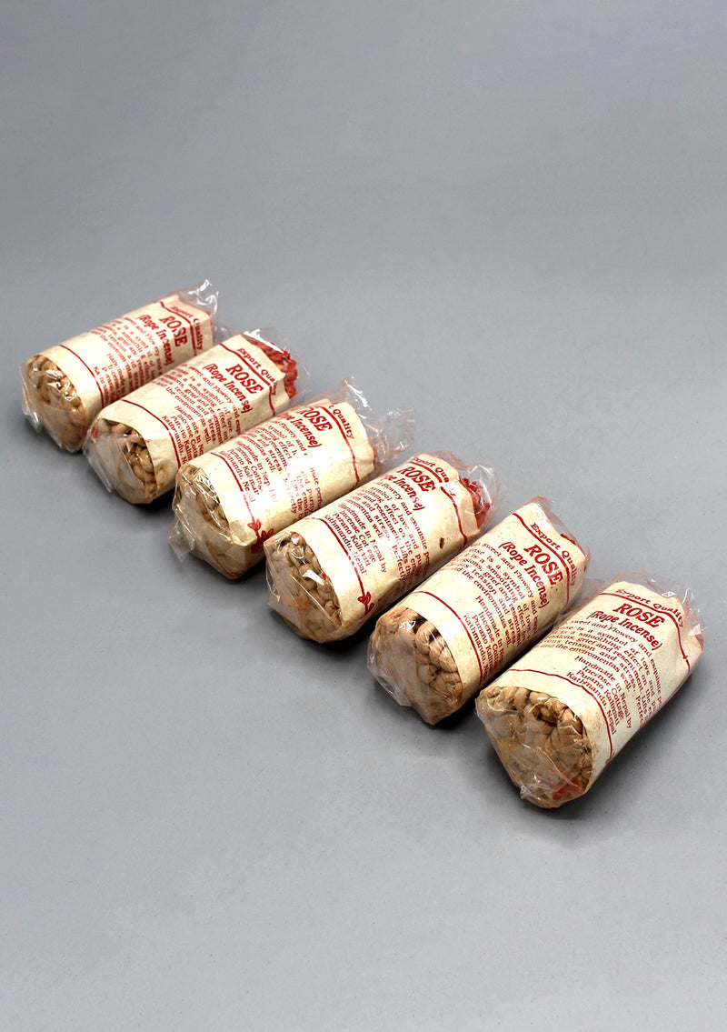 Handmade Nepalese Rose Rope Incense- Set of 6