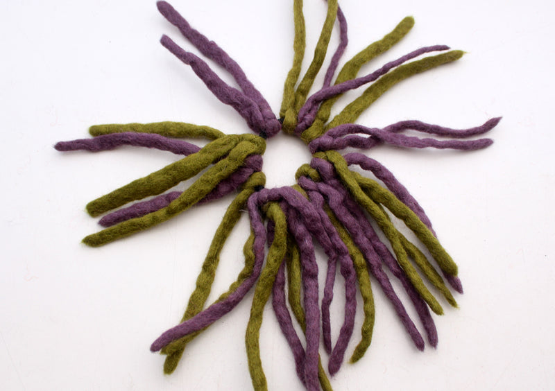 Merino Wool Felt Colorful Urchin Head Band - nepacrafts