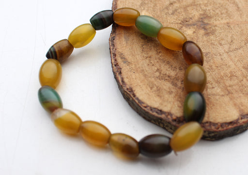 Amber Beads Unisex stretchable Bracelet, Yoga and Meditation Bracelet - nepacrafts