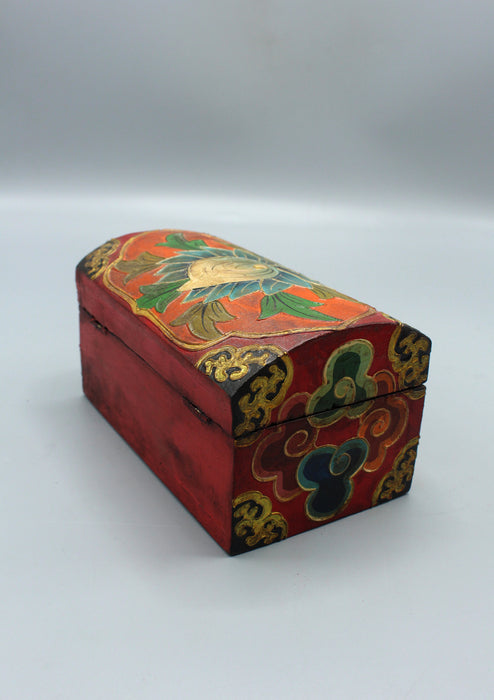 Handcrafted Painted Traditional Tibetan Wooden Gift Box