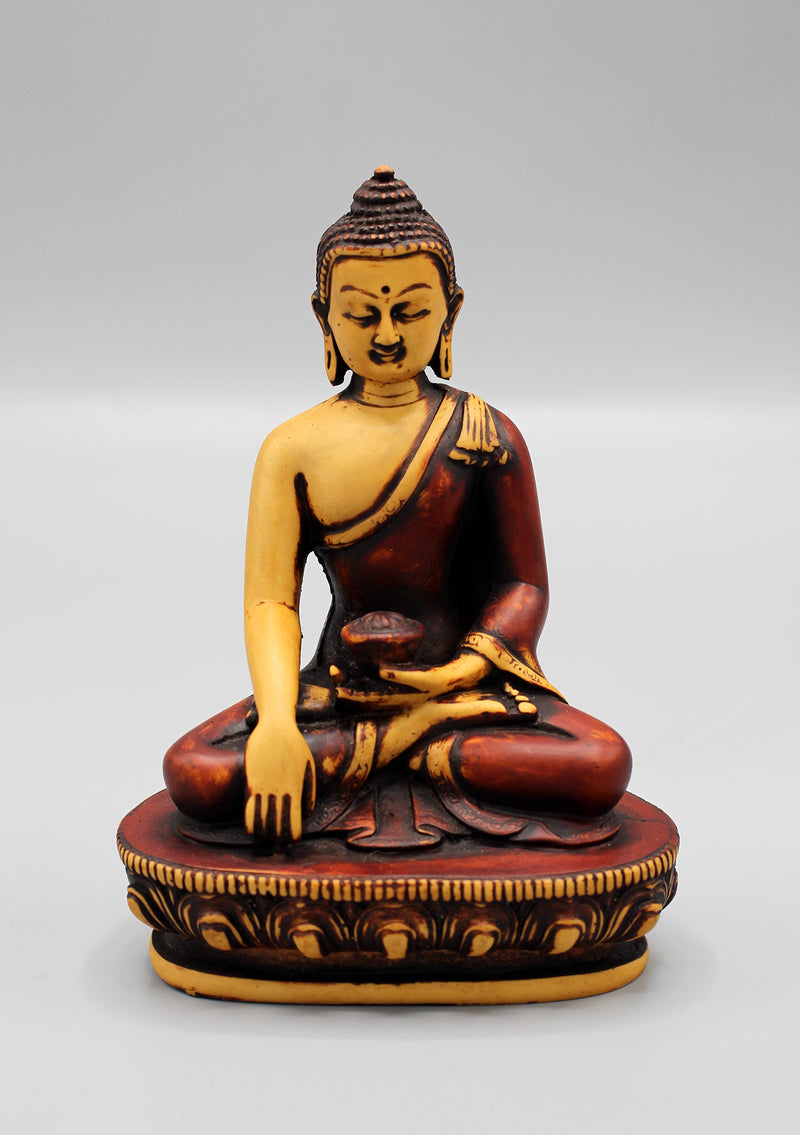 Shakyamuni Buddha Statue-Resin Buddha Statue 5.6" from Nepal - nepacrafts