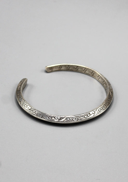 Fine Carving Sterling Silver Bracelet