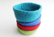 Handfelted Colorful Felt Bowls 4.5" For Keeping Jewelry, Watches and Smaller Items - nepacrafts