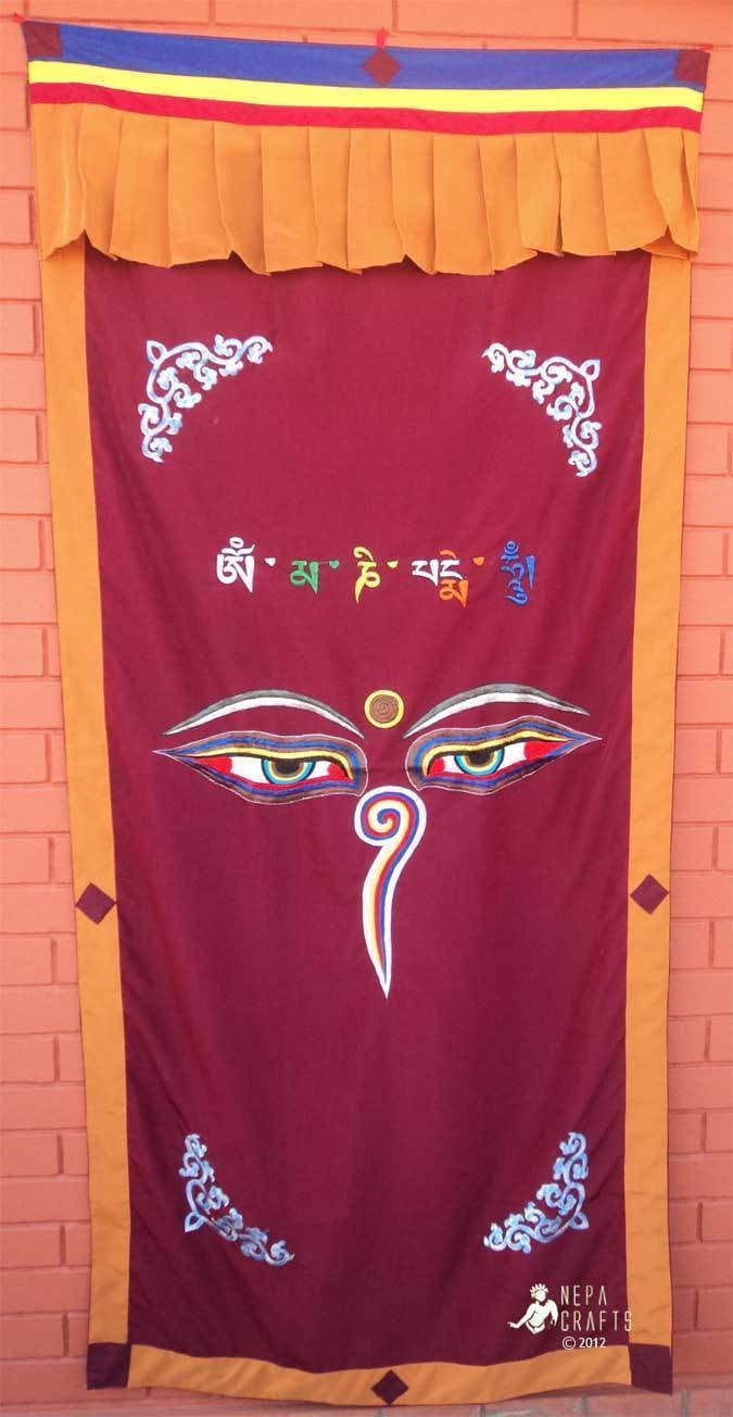 Buddha Eyes Cotton Door Curtains