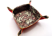 Dragon and Flower Design Silk Brocade Christmas Candy Basket - nepacrafts