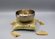 Lotus Singing Bowl Cushion, Handmade - nepacrafts