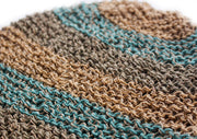 Classic Blue and Gray Mulicolor lining Hemp Cap, Hemp Unisex Beanie - nepacrafts