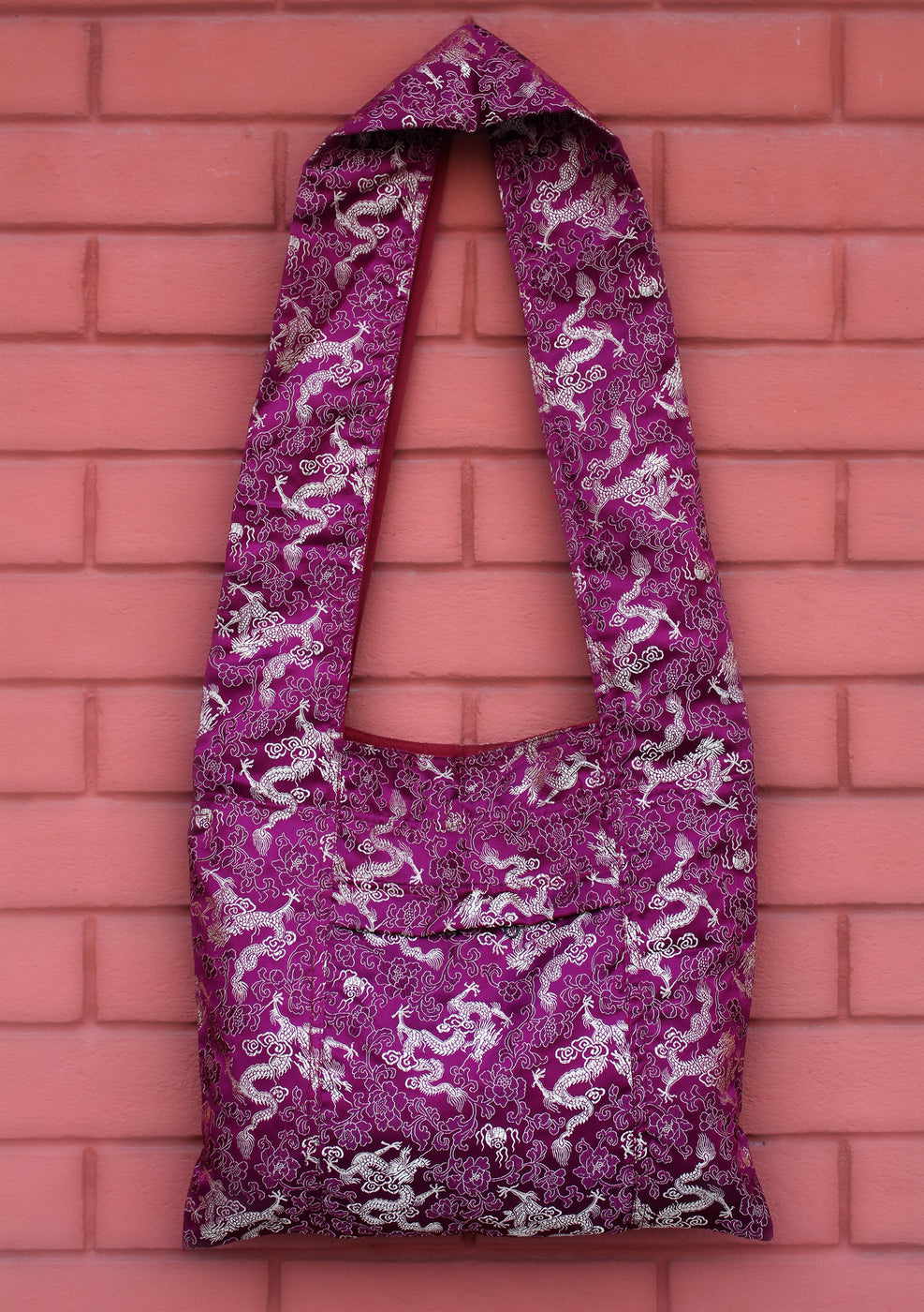 Dark Magenta Women's Side Carry Shoulder Bag — NepaCrafts Product