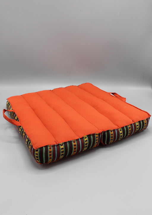 Orange Foldable Large Mediation and Yoga Cushion - nepacrafts