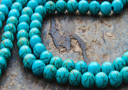 Faux Turquoise 108 Japa Mala - nepacrafts