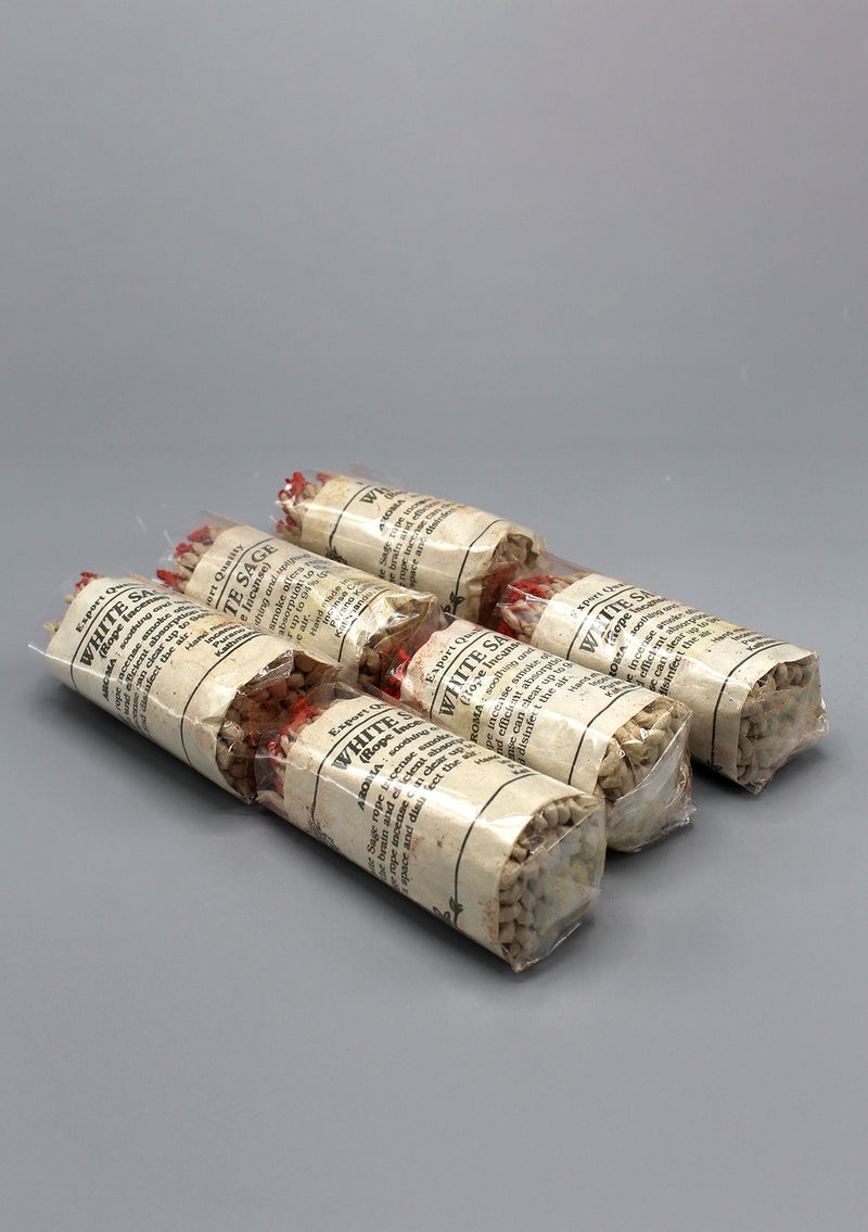 White Sage Nepalese Rope Incense- Set of 6
