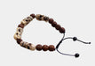 Rudrakshya Beaded Bracelet with Skull Bone Counter - nepacrafts