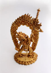 Goldplated Wrathful Vajrajogini Statue From Nepal - nepacrafts
