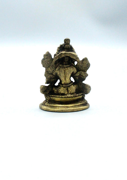 Brass Mini Green Tara Statue 2"