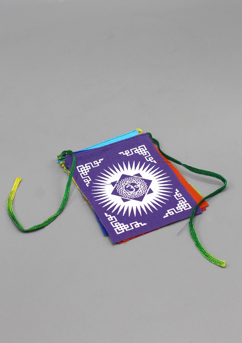 Seven Chakra  Mind Boy and Soul  Cotton Prayer Flags - nepacrafts