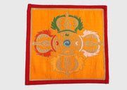 Tibetan Double Dorjee Brocade Fabric Table Altar Cloth - nepacrafts
