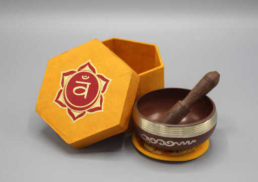 Sacral Chakra Healing Singing Bowl Gift Set - nepacrafts