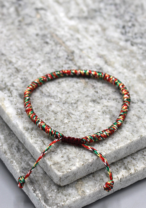 Multi Colors Lucky Knots Tibetan Bracelet