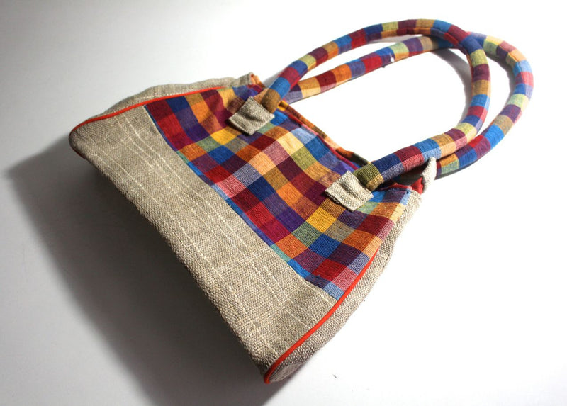 Fair Trade Allo(Nettle) Cotton Shoulder Bag - nepacrafts