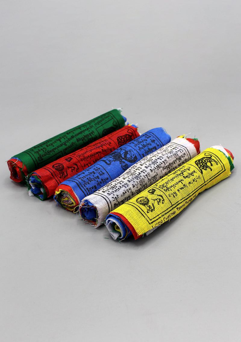 5 Rolls of  Cotton Tibetan Windhorse Prayer Flag