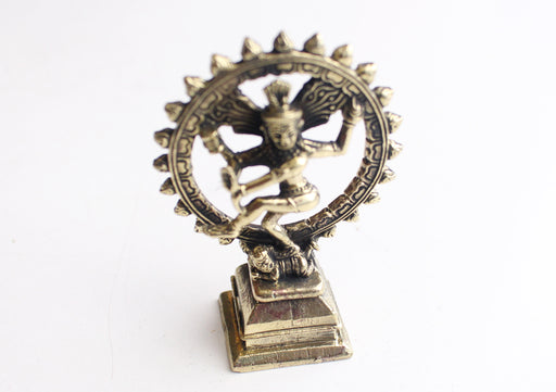 Handcarved Brass Dancing Lord Shiva Nataraj Statue - nepacrafts