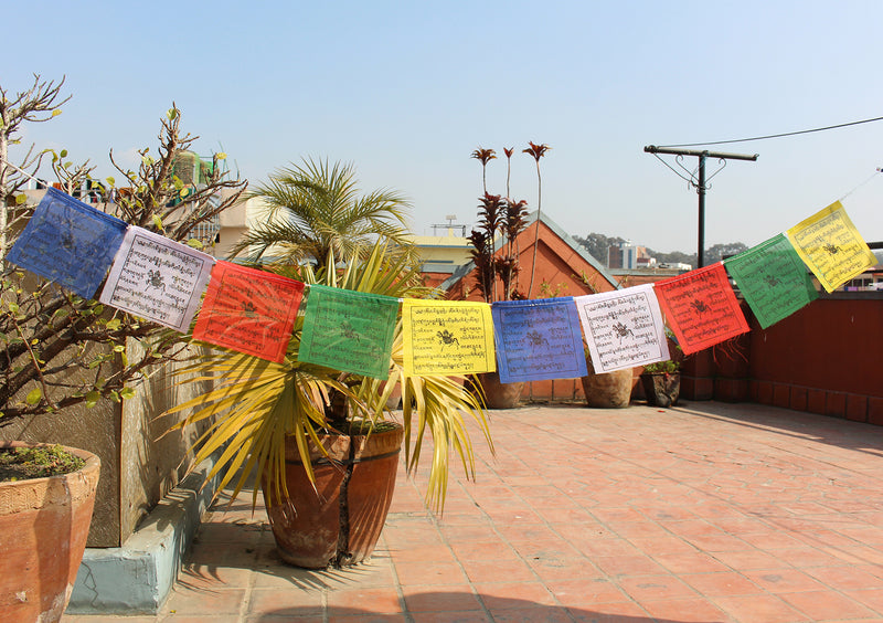 Five Rolls of Polyester Windhorse Prayer Flags