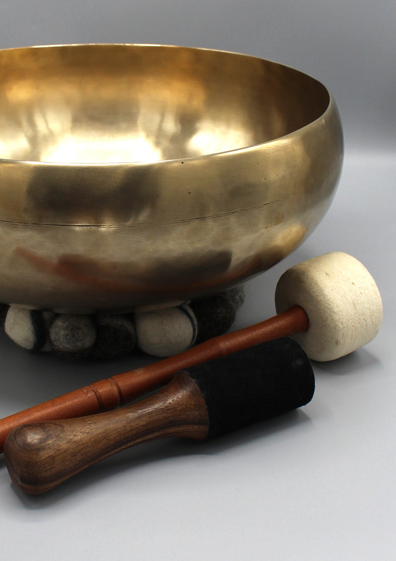 Tibetan Hand Hammered Large Healing Singing Bowl 13.5"