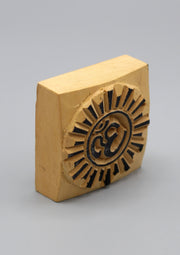 Hindu Om Wooden Block Print - nepacrafts