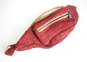 Maroon Hemp Fanny Pack - nepacrafts