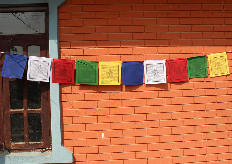 Wooden-Block Printed Guru Padmasambhava Prayer Flags