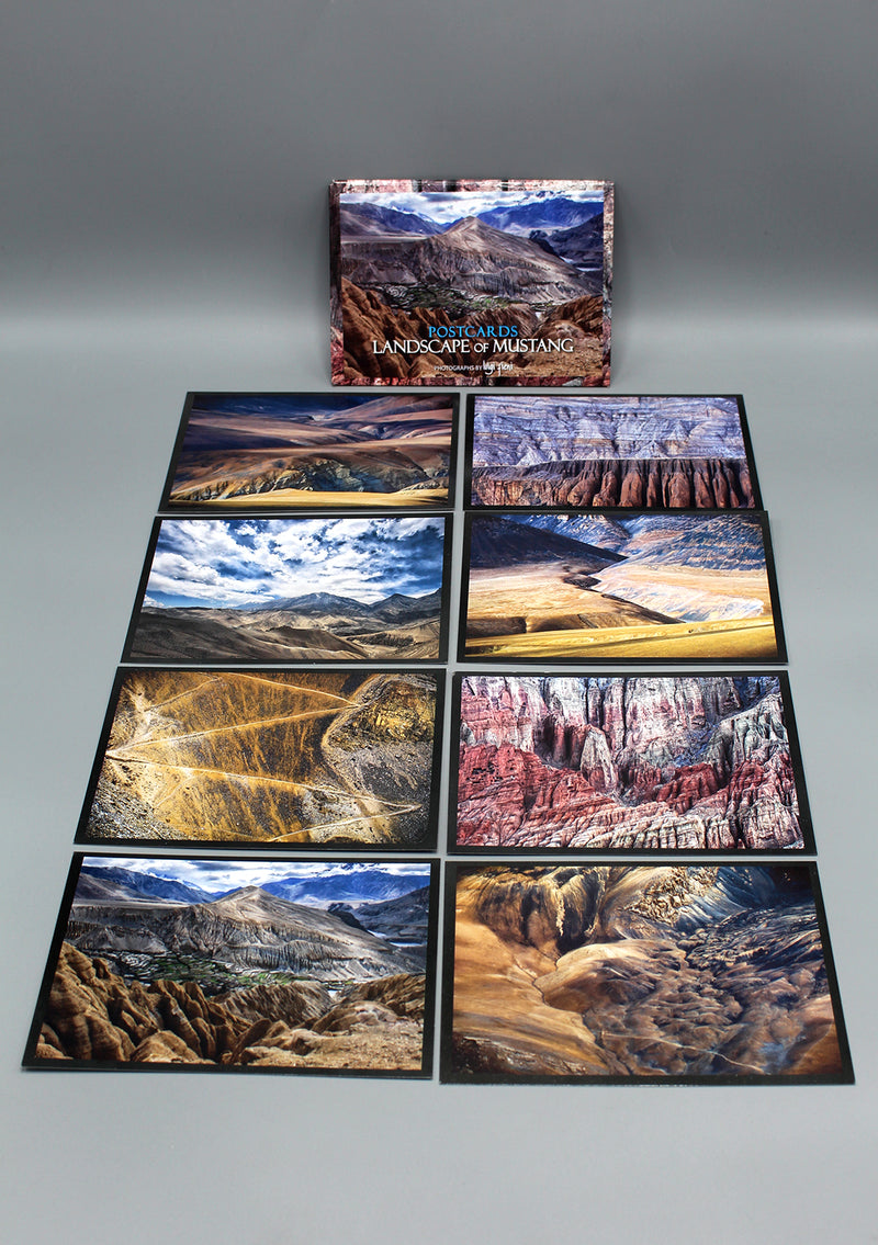 8 Packs of Landscape of Mustang Postcards by Luigi Fieni