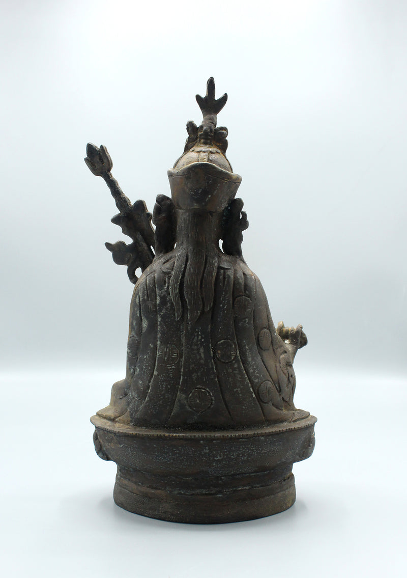 Bronze Guru Padmasambhava Statue 10"