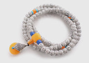 Affordable Faux Lotus Prayer Mala - nepacrafts