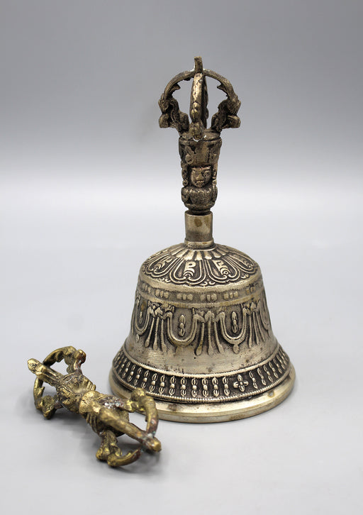 Traditional Buddhist Bell and Dorjee Set - nepacrafts
