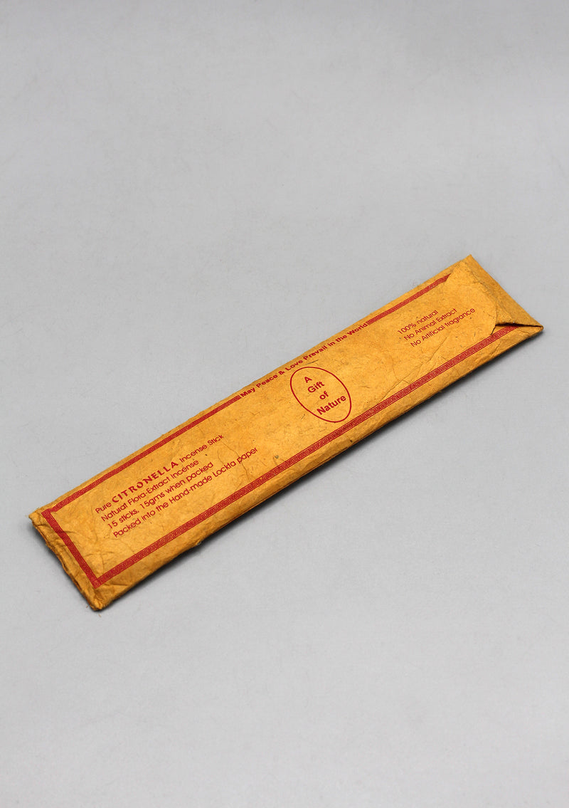 Citronella Flora Incense Sticks Set of 10