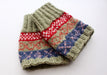 Light Green Red Multicolor Christmas Gift Woolen Legwarmers - nepacrafts