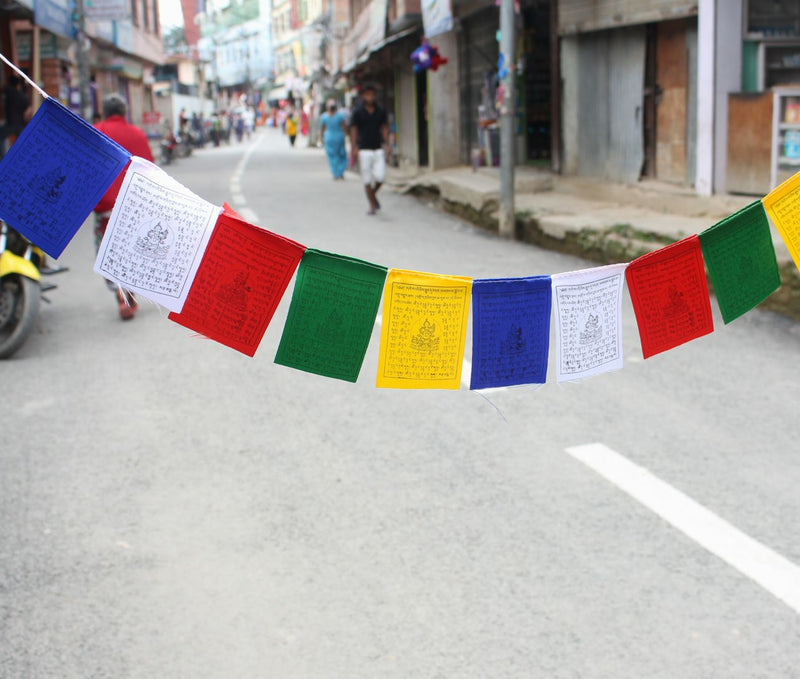 White Tara  Mini Prayer Flags