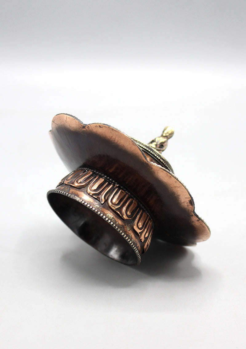 Eight Auspicious Symbol Lotus Incense Burner
