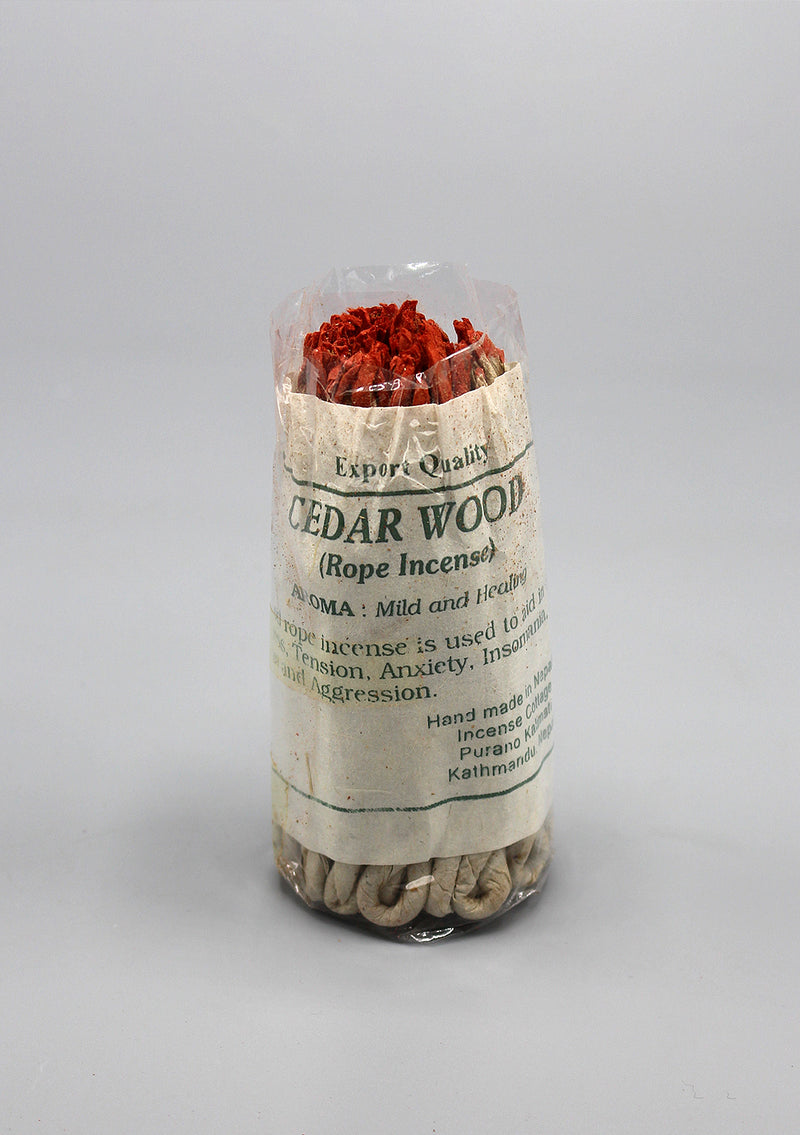 Handmade Nepalese Cedar Wood Rope Incense- Set of 6
