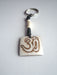 Religious Hindu Om Carved Bone Keychains - nepacrafts